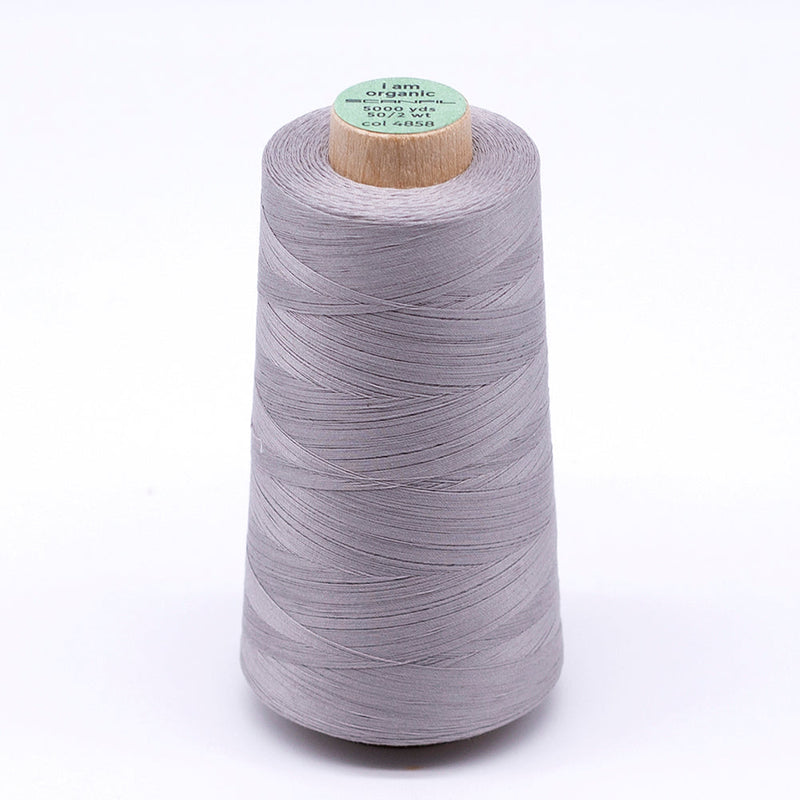 SCANFIL® 50wt Organic Pima Cotton Thread 5000 yd Cones - 4858 Dove