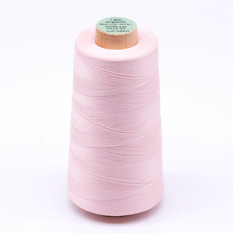 SCANFIL® 50wt Organic Pima Cotton Thread 5000 yd Cones - 4860 Crystal Pink