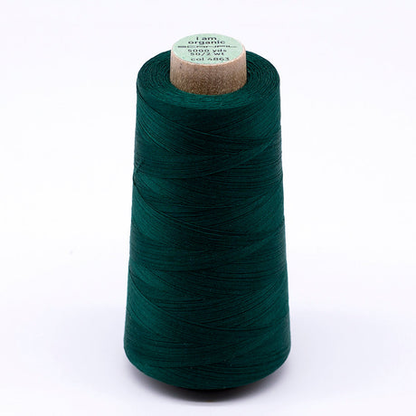 SCANFIL® 50wt Organic Pima Cotton Thread 5000 yd Cones - 4863 Galapagos Green