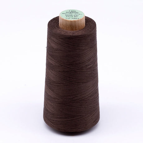 SCANFIL® 50wt Organic Pima Cotton Thread 5000 yd Cones - 4864 Coffee Liqueur