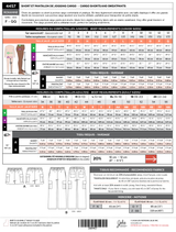 Sewing Pattern Roxanne Cargo Shorts and Sweatpants by Jalie