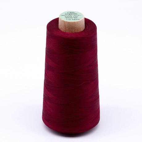 SCANFIL® 50wt Organic Pima Cotton Thread 5000 yd Cones - 4870 Rhubarb