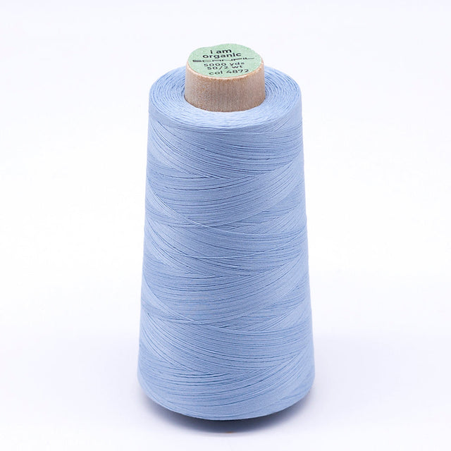 SCANFIL® 50wt Organic Pima Cotton Thread 5000 yd Cones - 4872 Baby Blue