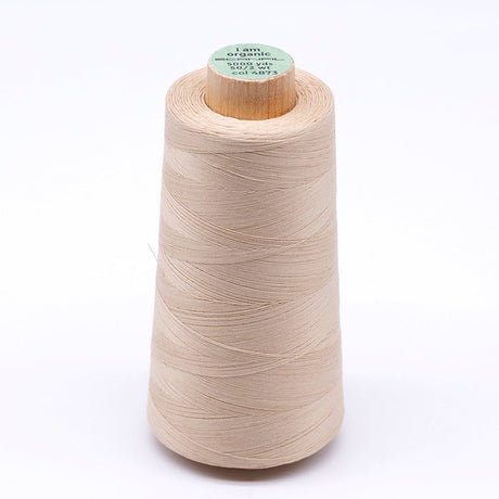 SCANFIL® 50wt Organic Pima Cotton Thread 5000 yd Cones - 4873 Ivory Cream
