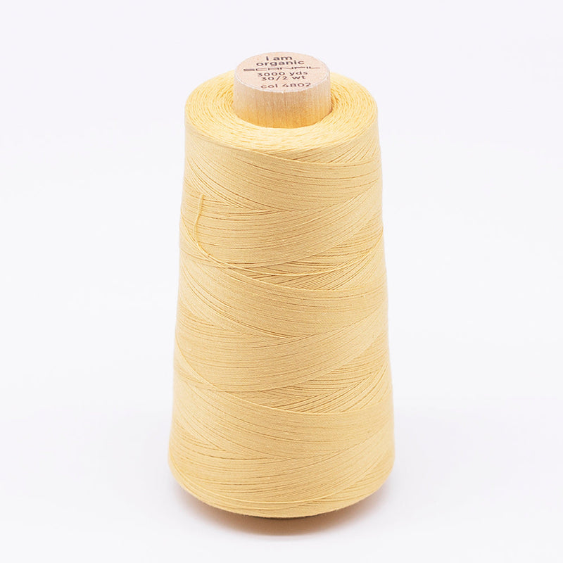 SCANFIL® 30wt Organic Pima Cotton Thread 3000 yd Cone - 4802 Cornsilk