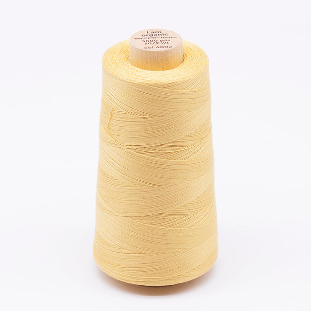 SCANFIL® 30wt Organic Pima Cotton Thread 3000 yd Cone - 4802 Cornsilk