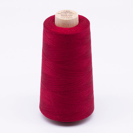 SCANFIL® 30wt Organic Pima Cotton Thread 3000 yd Cone - 4806 Crimson