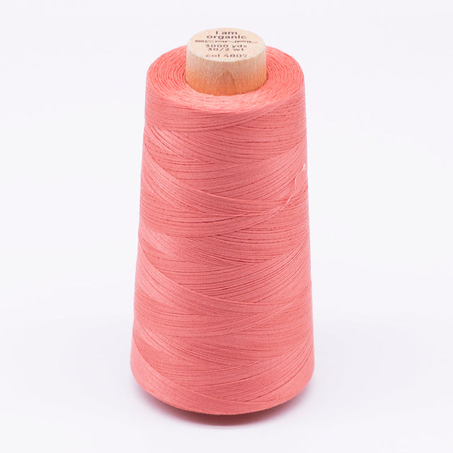 SCANFIL® 30wt Organic Pima Cotton Thread 3000 yd Cone - 4807 Burnt Coral