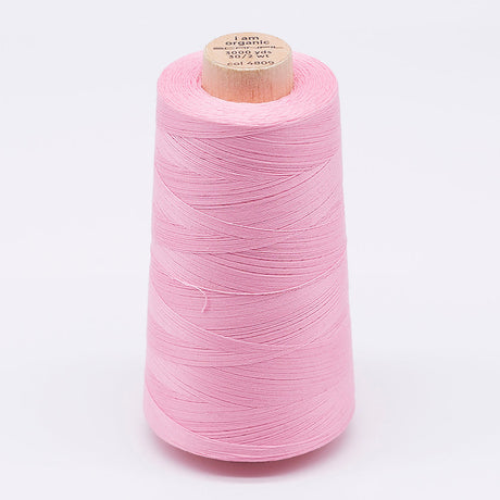 SCANFIL® 30wt Organic Pima Cotton Thread 3000 yd Cone - 4809 Candy Pink