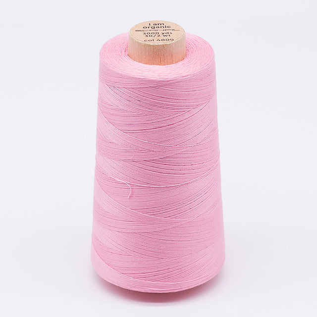 SCANFIL® 30wt Organic Pima Cotton Thread 3000 yd Cone - 4809 Candy Pink