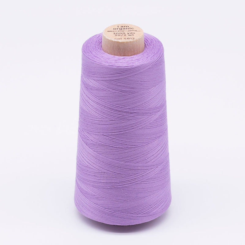 SCANFIL® 30wt Organic Pima Cotton Thread 3000 yd Cone - 4812 Regal Orchid