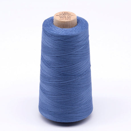 SCANFIL® 30wt Organic Pima Cotton Thread 3000 yd Cone - 4816 Blue Shadow