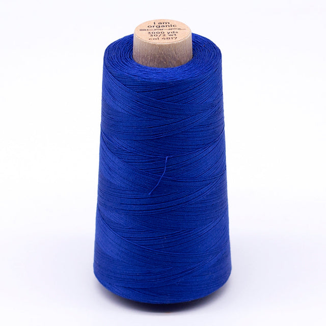 SCANFIL® 30wt Organic Pima Cotton Thread 3000 yd Cone - 4817 Nautical Blue