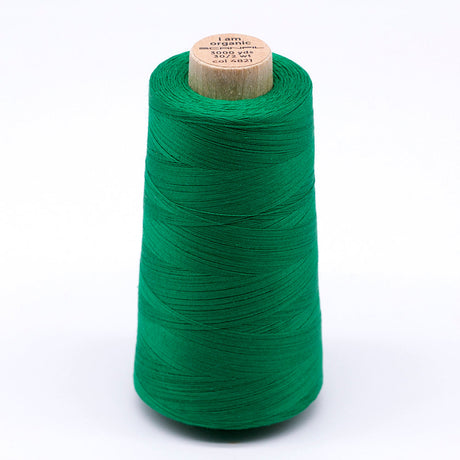 SCANFIL® 30wt Organic Pima Cotton Thread 3000 yd Cone - 4821 Jolly Green