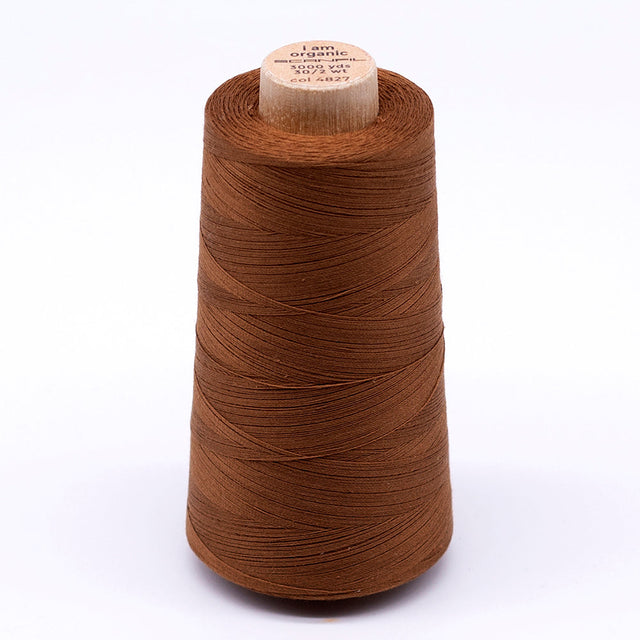 SCANFIL® 30wt Organic Pima Cotton Thread 3000 yd Cone - 4827 Cathay Spice