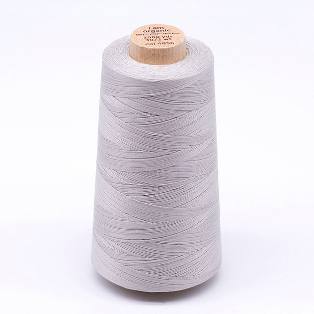 SCANFIL® 30wt Organic Pima Cotton Thread 3000 yd Cone - 4856 Silver Cloud