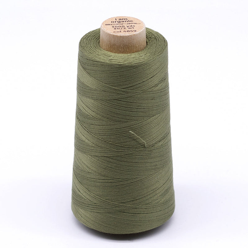 SCANFIL® 30wt Organic Pima Cotton Thread 3000 yd Cone - 4859 Sage