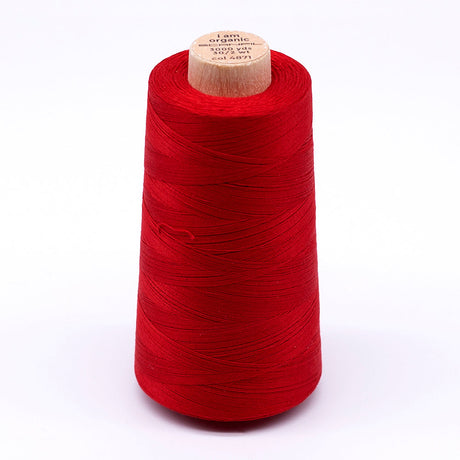 SCANFIL® 30wt Organic Pima Cotton Thread 3000 yd Cone - 4871 Rubocondo