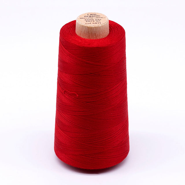 SCANFIL® 30wt Organic Pima Cotton Thread 3000 yd Cone - 4871 Rubocondo
