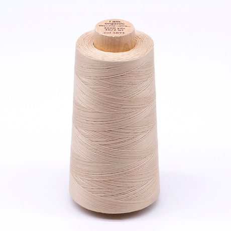 SCANFIL® 30wt Organic Pima Cotton Thread 3000 yd Cone - 4873 Ivory Cream