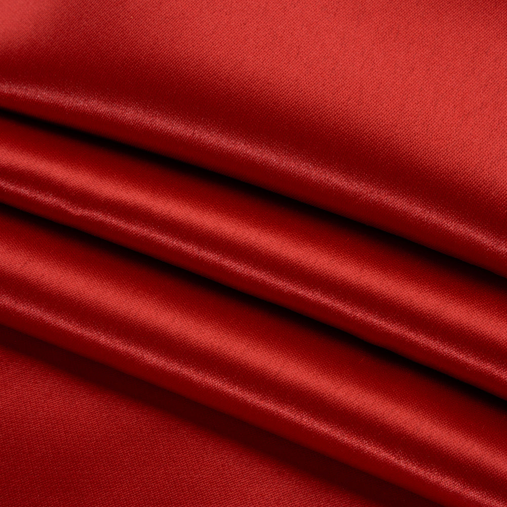 Polyester and Cotton Zibeline - Red