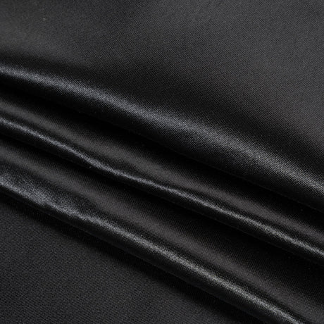 Polyester and Cotton Zibeline - Black