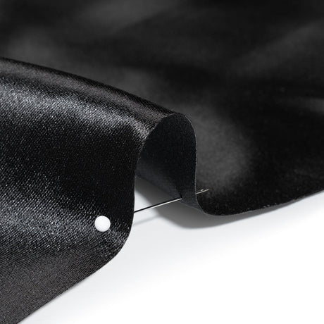 Polyester and Cotton Zibeline - Black