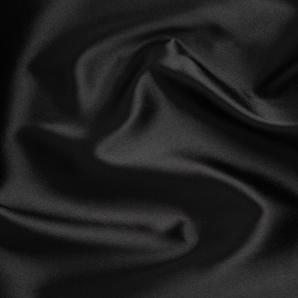 Polyester and Cotton Zibeline - Black