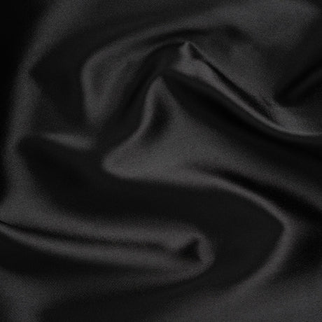 Polyester and Cotton Zibeline - Black