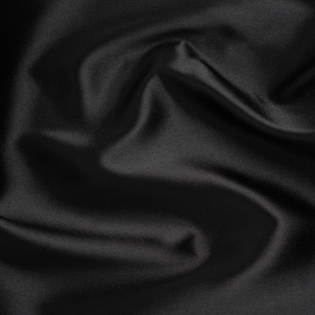Polyester and Cotton Zibeline - Black