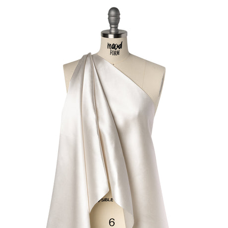 Polyester and Cotton Zibeline - Off White