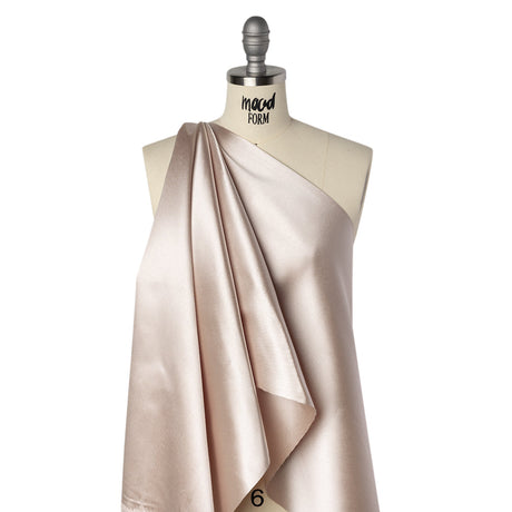 Polyester and Cotton Zibeline - Nude
