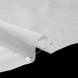 Liquid Sheen Metallic Polyester Chiffon - Silver on White - Liquid Sheen Chiffon Collection