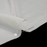 Liquid Sheen Metallic Polyester Chiffon - Silver on Beige - Liquid Sheen Chiffon Collection