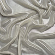 Liquid Sheen Metallic Polyester Chiffon - Silver on Beige - Liquid Sheen Chiffon Collection