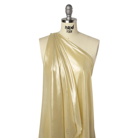 Liquid Sheen Metallic Polyester Chiffon - Gold on Gold - Liquid Sheen Chiffon Collection