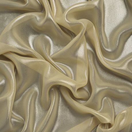 Liquid Sheen Metallic Polyester Chiffon - Gold on Gold - Liquid Sheen Chiffon Collection