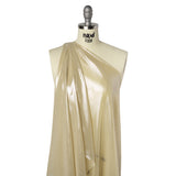 Liquid Sheen Metallic Polyester Chiffon - Silver on Gold - Liquid Sheen Chiffon Collection