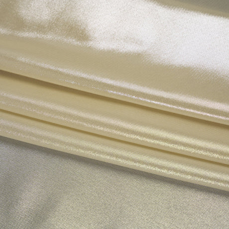 Liquid Sheen Metallic Polyester Chiffon - Silver on Gold - Liquid Sheen Chiffon Collection