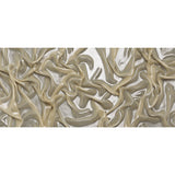 Liquid Sheen Metallic Polyester Chiffon - Silver on Gold - Liquid Sheen Chiffon Collection