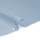 Liquid Sheen Metallic Polyester Chiffon - Silver on Blue - Liquid Sheen Chiffon Collection