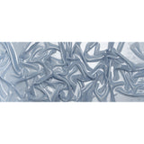 Liquid Sheen Metallic Polyester Chiffon - Silver on Blue - Liquid Sheen Chiffon Collection