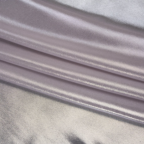 Liquid Sheen Metallic Polyester Chiffon - Silver on Lavender - Liquid Sheen Chiffon Collection