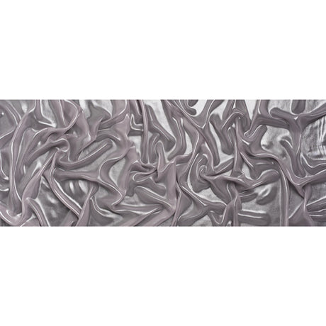 Liquid Sheen Metallic Polyester Chiffon - Silver on Lavender - Liquid Sheen Chiffon Collection