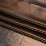 Liquid Sheen Metallic Polyester Chiffon - Copper on Black - Liquid Sheen Chiffon Collection