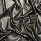 Liquid Sheen Metallic Polyester Chiffon - Gold on Black - Liquid Sheen Chiffon Collection