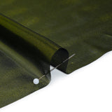 Liquid Sheen Metallic Polyester Chiffon - Olive on Black - Liquid Sheen Chiffon Collection