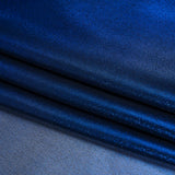 Liquid Sheen Metallic Polyester Chiffon - Navy on Black - Liquid Sheen Chiffon Collection