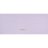 Cotton Oxford Shirting - Pale Lavender and White Candy Stripes - Designer Deadstock