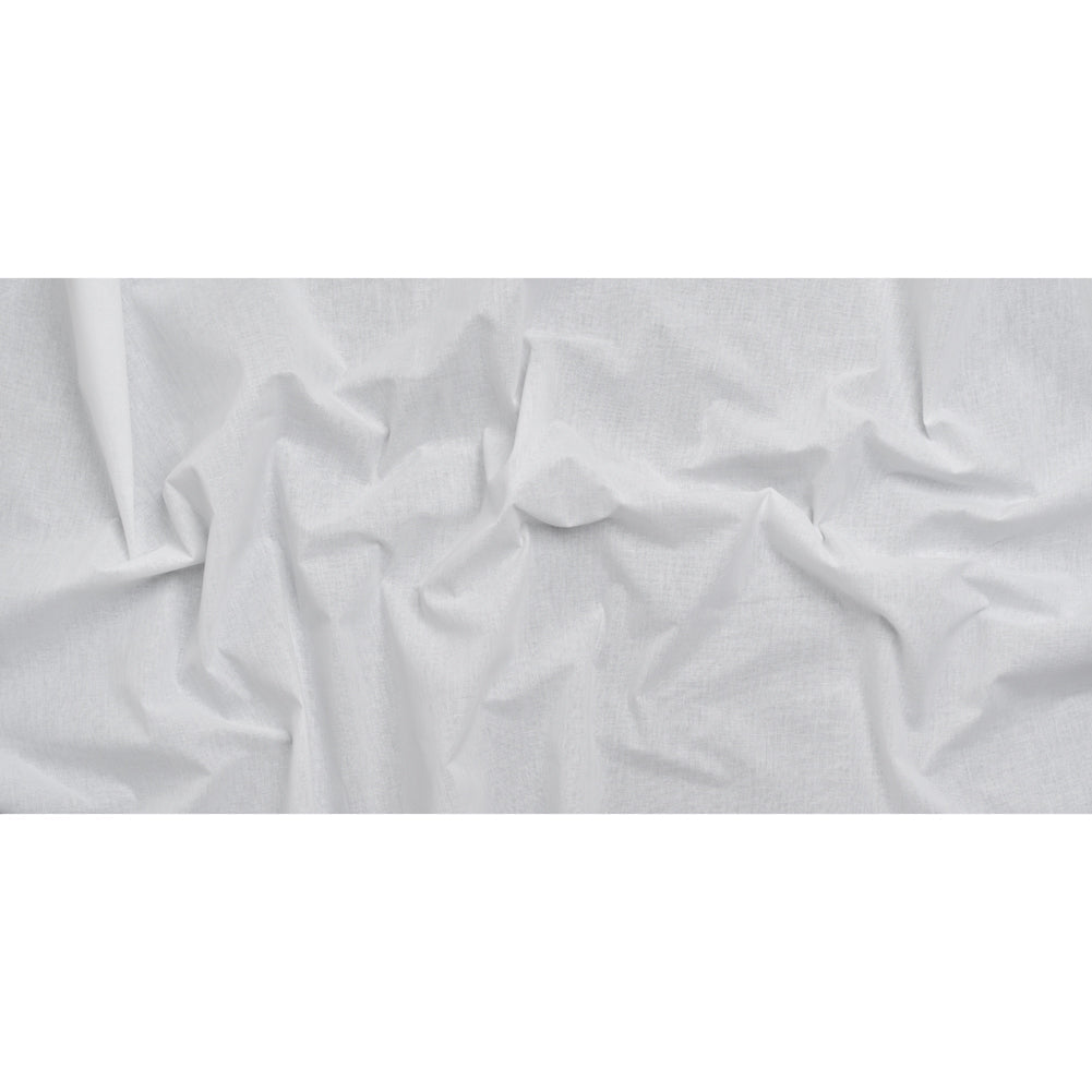 Stiff Woven Cotton Fusible Interlining - White - Deadstock